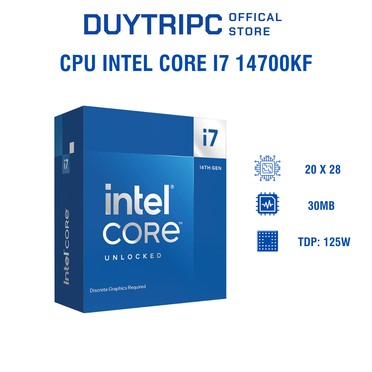CPU Intel Core i7 14700KF